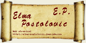 Elma Postolović vizit kartica